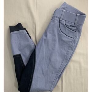 Ariat Pro Series Pants 26R Blue Equestrian Riding Slim Padded Activewear